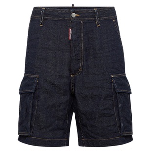 【6折】DSQUARED2/D2次方 胶囊系列 男士度假风宽松时尚牛仔短裤