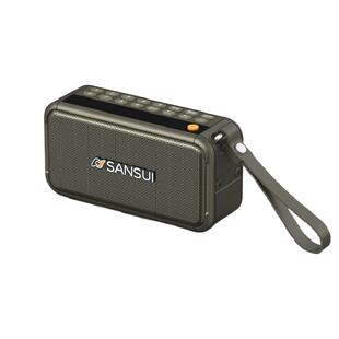 山水F30重低音蓝牙音箱插卡便携收音机数字点播电话接听录音删除