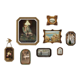 法式复古客厅装饰画组合轻奢高级感壁画背景墙面小众艺术餐厅挂画