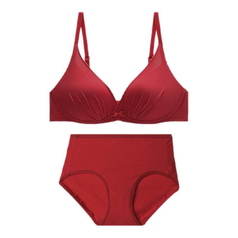 【天猫惊喜盒】安莉芳马年本命年红色内衣套装文胸结婚小胸聚拢