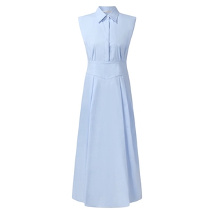 首降3折|歌莉娅衬衫连衣裙女夏季通勤穿搭无袖连身裙子