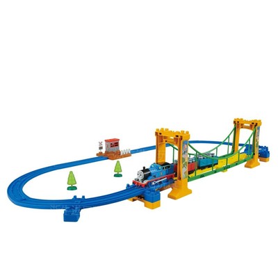 日本大冒险电动码头益智玩具火车