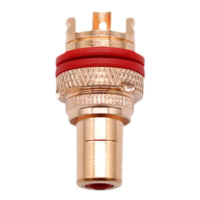 CMC纯铜镀金RCA莲花母座