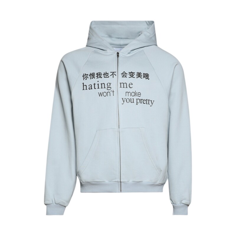 Parying亚文化趣味文字标语外套