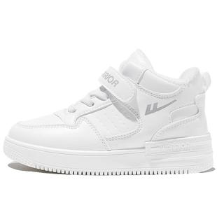 回力儿童加绒棉鞋2025年冬季新款男童冬鞋高帮女童二棉鞋小白鞋子