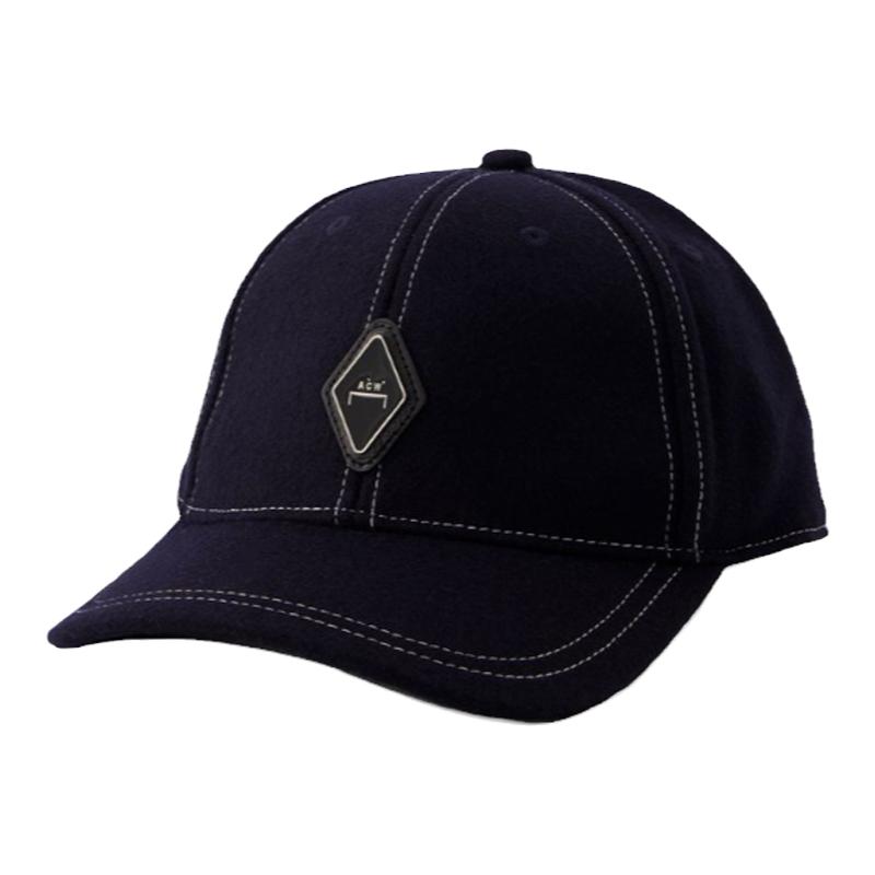 A COLD WALL Diamond Cap 海军蓝棉质拼接鸭舌帽