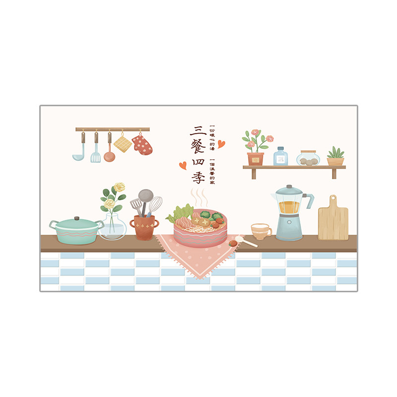 厨房灶台静电防油贴耐高温