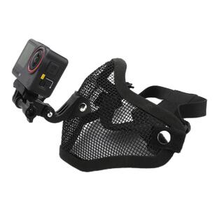 第一人称视角口罩支架POV试车第一视角护嘴运动相机下巴支架手机相机action系列GoPro头戴防护面罩支架