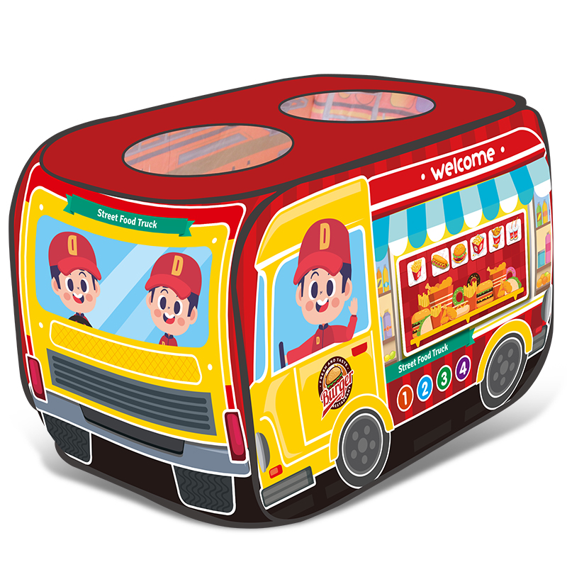 儿童帐篷玩具汉堡店过家家小女孩室内大号男宝宝秘密基地礼物折叠