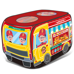 儿童帐篷玩具汉堡店过家家小女孩室内大号男宝宝秘密基地礼物折叠