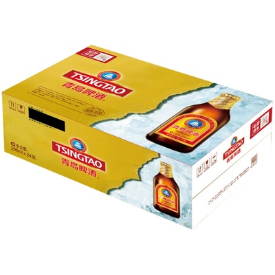 青岛啤酒小棕金296ml*24瓶