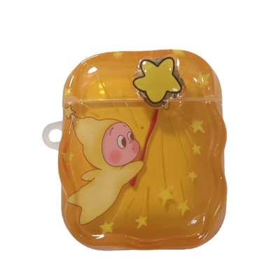 趣味卡通魔法星星人耳机壳