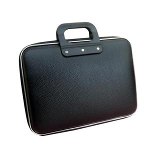公文包硬壳男款电脑包公务员商务手提包横款展业包皮质包定制印字