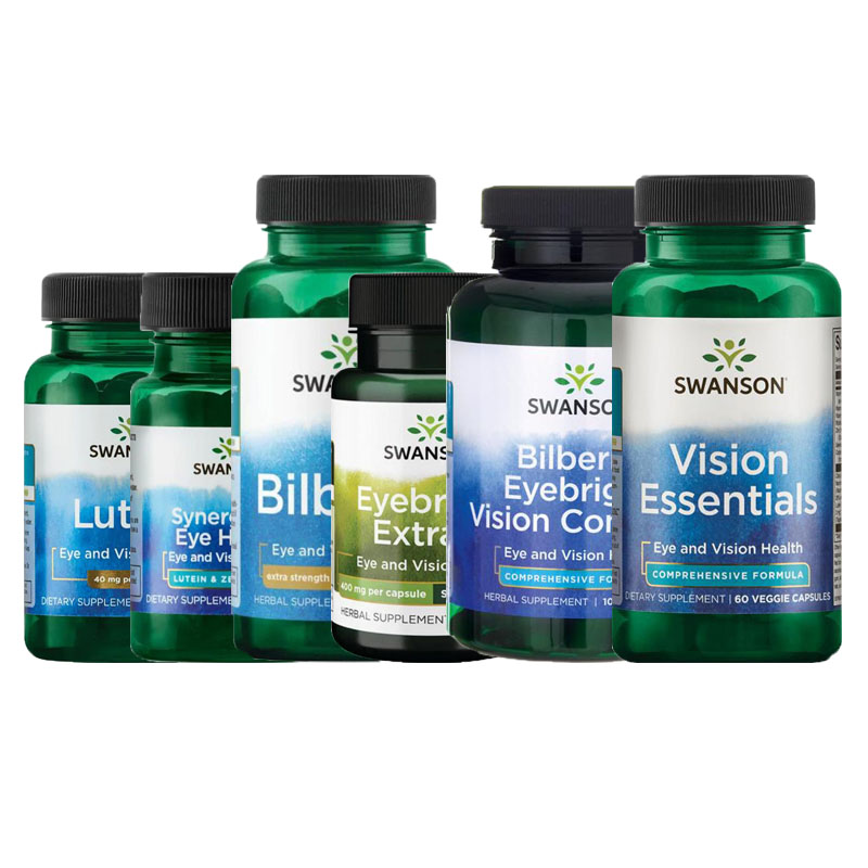 SWANSON胡萝卜叶黄素酯越橘玉米黄质小米草EYE马基蓝莓VISION眼霜