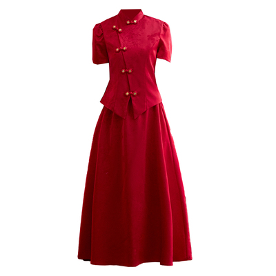 新中式旗袍订婚女2025冬季新款