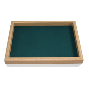 实木看货盘桌面耳钉耳环陈列盒子戒指首饰托盘手串收纳摆摊展示架