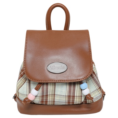 EHOOO秋冬款小众设计牛仔布双肩包小型女生出游通勤高质感小背包