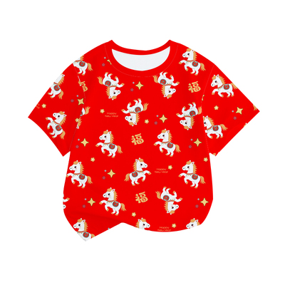 2026马年本命年春节喜庆速干T恤