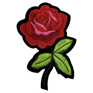 刺绣玫瑰花朵布贴花鸟衣服图案贴牛仔裤贴花旗袍T恤装饰补洞贴diy