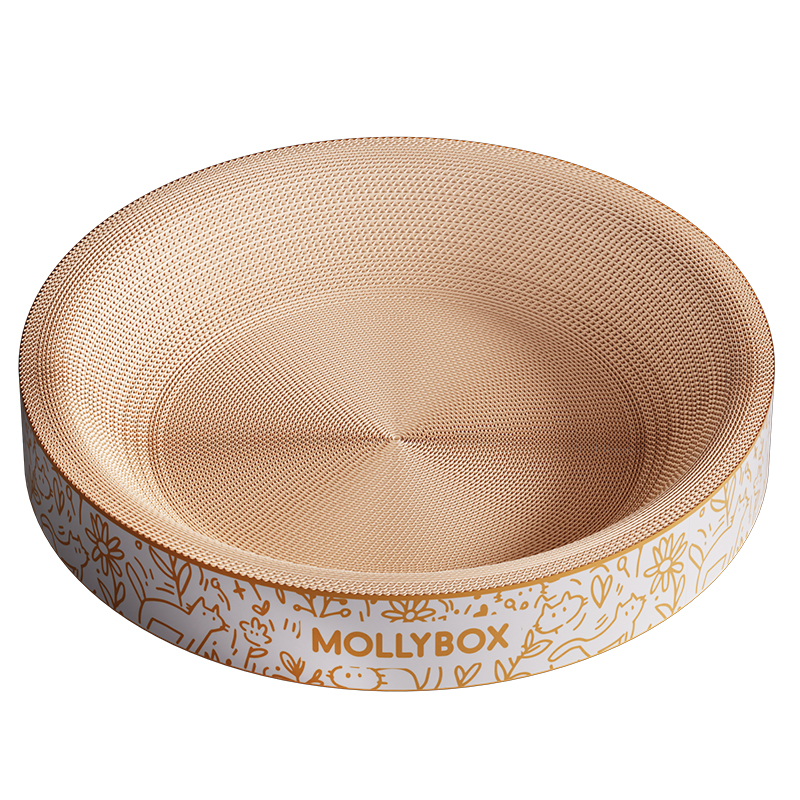 魔力猫盒猫抓板猫窝一体耐磨不掉屑圆形超大号瓦楞纸耐抓猫咪用品