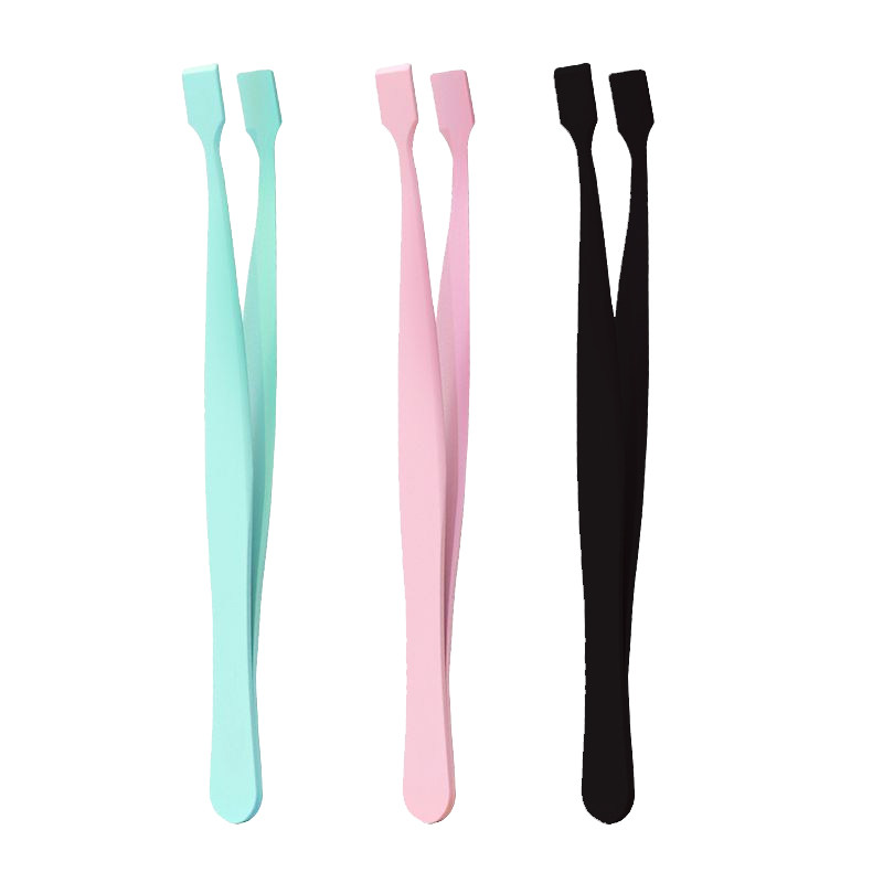 一秒贴好下睫毛顺手镊子下睫毛专用倒睫嫁接高精密度平口扁头夹子