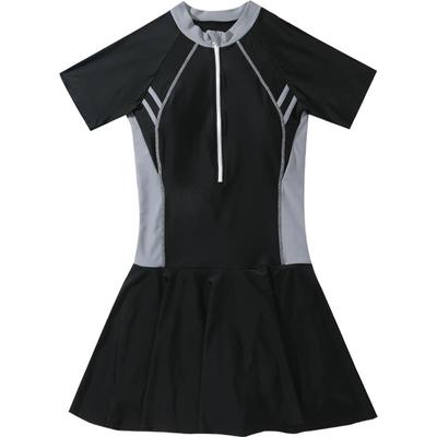 连体裙式泳衣冬季新款显瘦遮肉