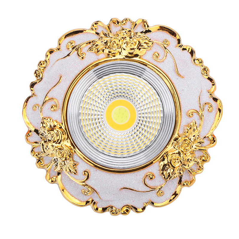 欧式led家用筒灯金色公分卧室
