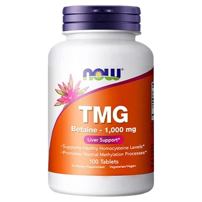 NOW诺奥TMG三甲基甘氨酸同型半胱氨酸1000mg100粒无水甜菜碱