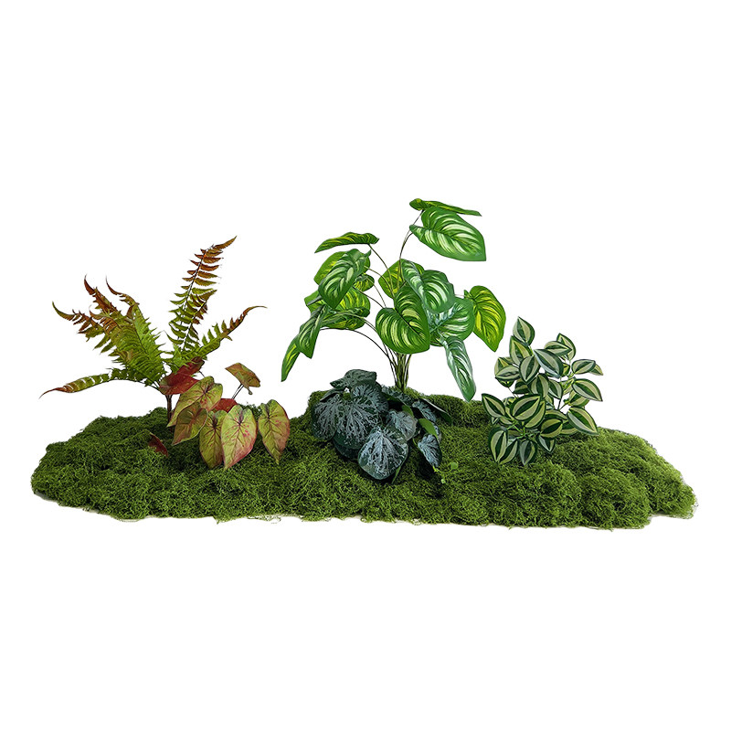 苔藓仿真造景春季氛围布置假苔藓植物装饰景观室内楼梯下仿生草坪