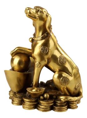 大仕缘金钱属狗旺家来富工艺品