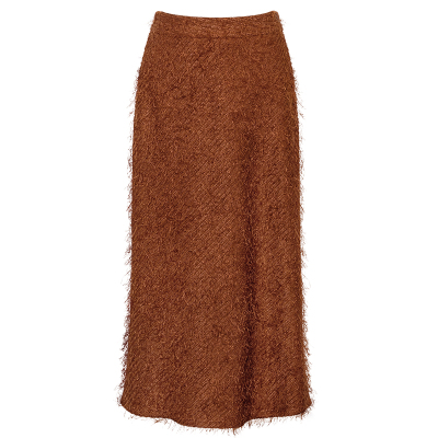 罗衣优雅流苏A字摆半身裙