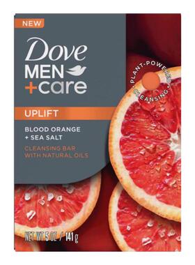 Dove Men+Care 男士血橙海盐4合1香皂 洗发沐浴洁面与剃须皂 141g
