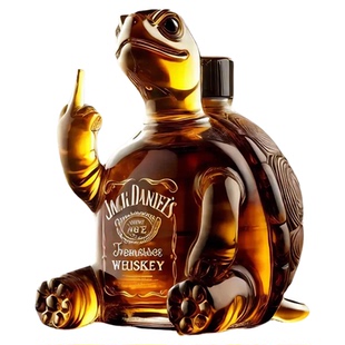 2025创意乌龟威士忌分装小酒瓶高硼硅玻璃空瓶工艺泡酒瓶白酒瓶