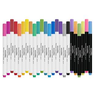 科灵织物马克笔衣服画笔帆布鞋包记号笔儿童涂鸦笔防水不掉色服装T恤DIY水彩笔马克笔布艺彩绘笔6色12色24色