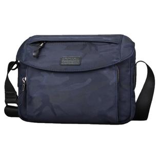 新款大容量男包单肩包男斜挎包男士包包A4帆布牛津布横款运动背包