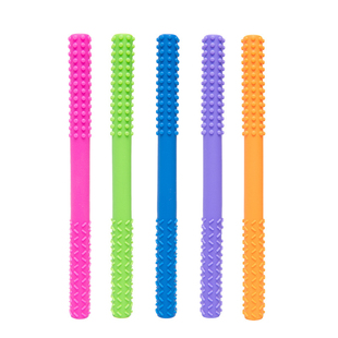 儿童口肌发音训练空心牙胶棒硅胶咀嚼语言迟缓康复正畸口腔矫正器