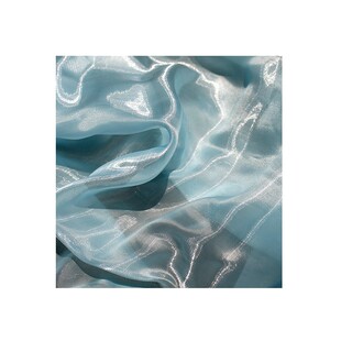 玻璃海 水光网纱布料薄柔软汉服连衣裙diy高级上衣服装设计师面料