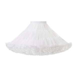 tutu裙蓬蓬裙带安全裤成人款白色芭蕾风小公主风半身裙短款网纱裙