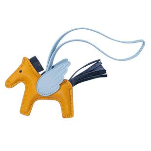 【捡漏】真皮羊皮包包挂件Rodeo Pegase小飞马手工缝制汽车挂饰