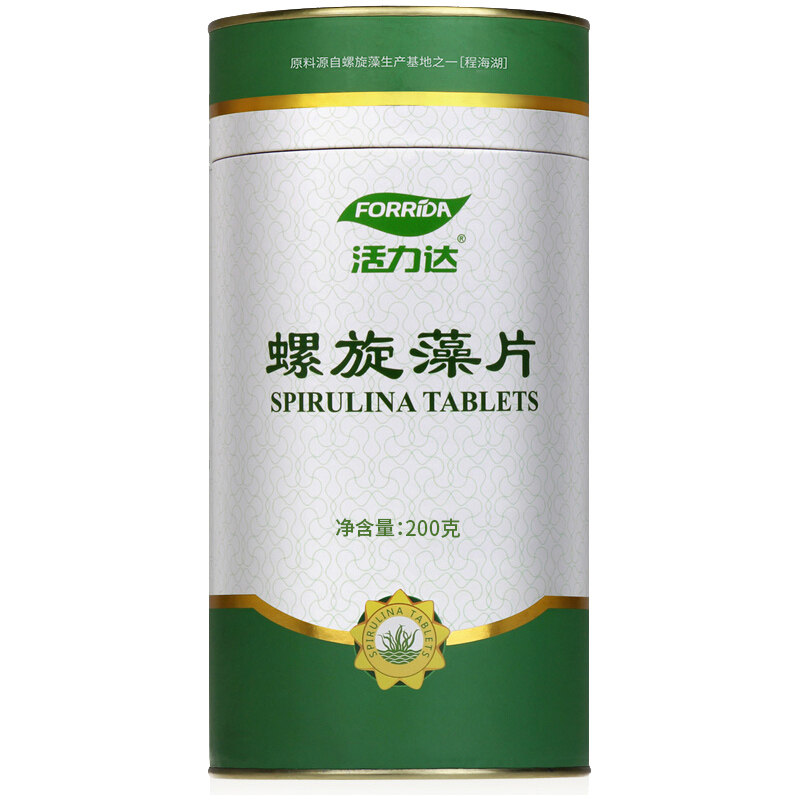 买3发5桶 买2发3桶】活力达螺旋藻800片云南程海湖钝顶螺旋藻精片