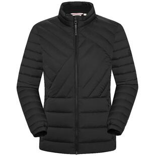 LAFUMA乐飞叶户外通勤轻薄大鹅绒羽绒服女短款轻量保暖防寒外套