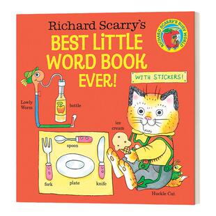 Richard Scarry's Best Little Word Book Ever! 里察斯凯瑞 小单词书 低幼儿童绘本图画书