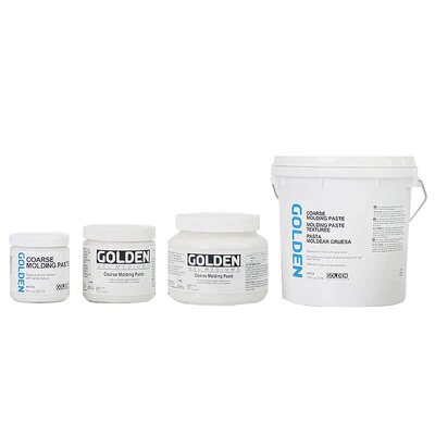 GOLDEN高登丙烯颜料塑型膏Molding Paste肌理膏裂纹效果厚涂媒介