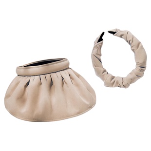 防晒帽女夏防紫外线空顶遮阳帽百搭遮脸发箍太阳帽子贝壳帽