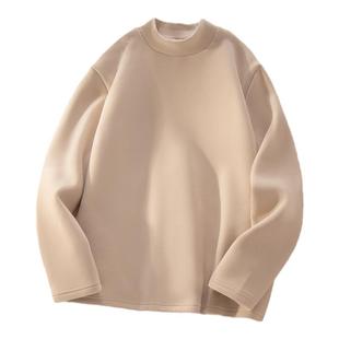 雪中飞仿德绒打底衫男冬季男士磨毛上衣加绒加厚内搭长袖t恤PCD