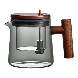 木笙玩物全玻璃内胆飘逸杯一键茶水分离泡茶壶办公室茶具便捷泡茶