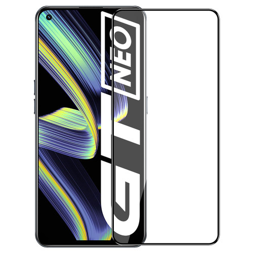 连环马适用真我gtneo钢化膜gt2pro手机膜全屏3闪速版neo2t大师realmegtneo适用oppo防窥膜realmegt适用realme
