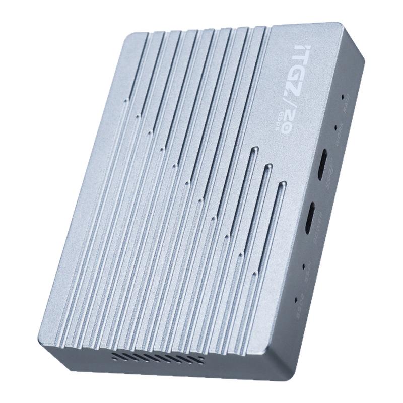 ITGZ m.2双盘位20G硬盘盒nvme阵列盒固态SSD硬盘内置静音风扇