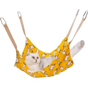 猫咪吊床猫秋千悬挂式猫窝秋千吊窝双面帆布宠物猫笼子吊篮挂床