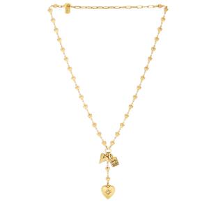 Elizabeth Cole SHAINA 套索项链 金属金色REVOLVE小众新款